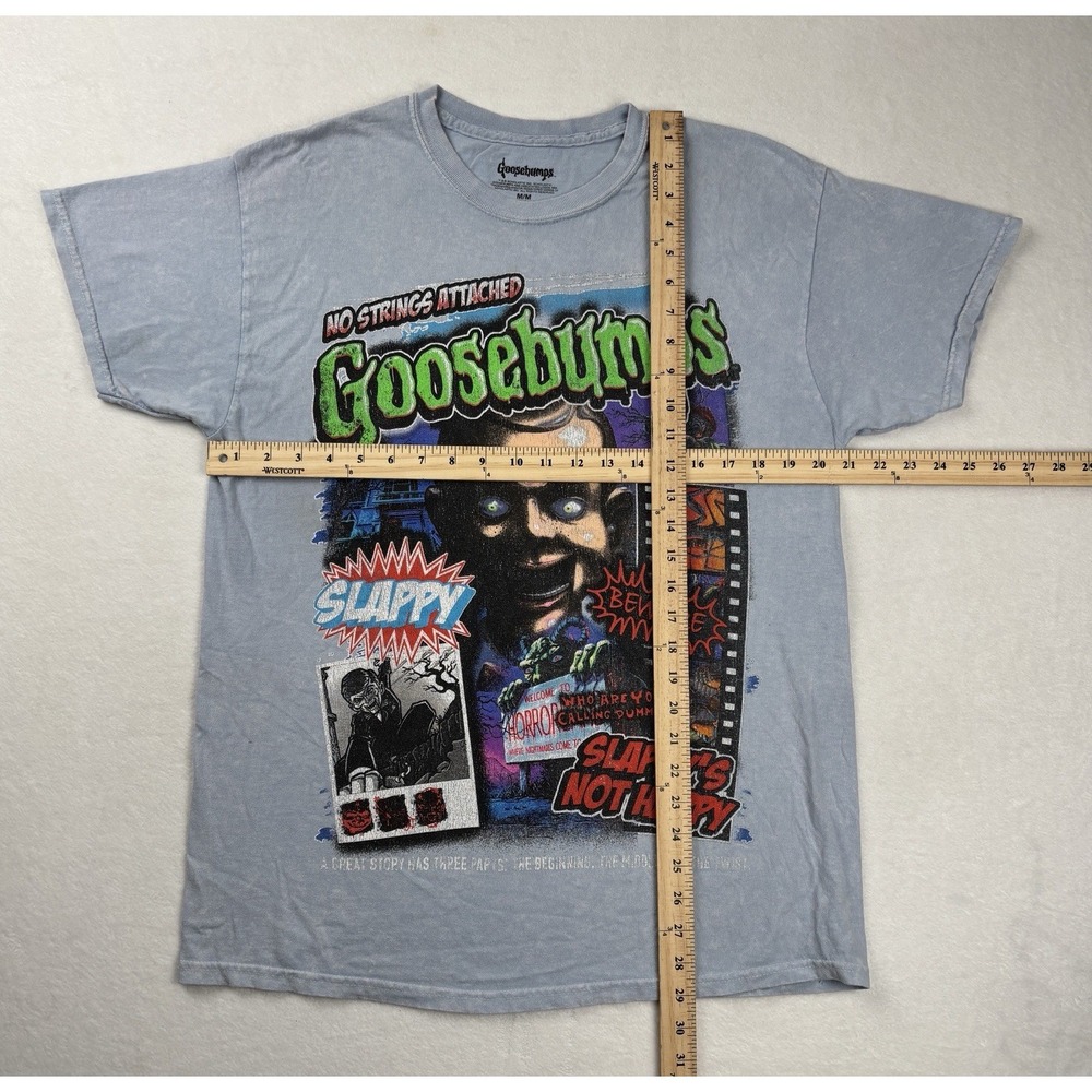 Goosebumps Slappy Graphic T Shirt Mens Medium Blue Horror Tee - Picture 6 of 8